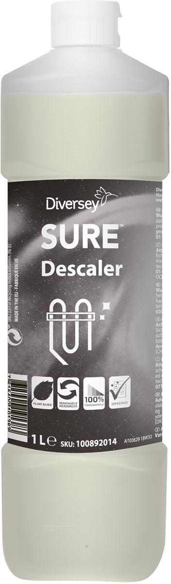Diversey ontkalker Sure, flacon van 1 liter afbeelding