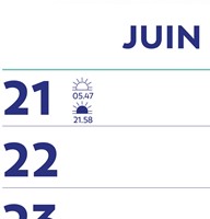 Brepols Optivision calendrier de la semaine du mur, français, 2027-2