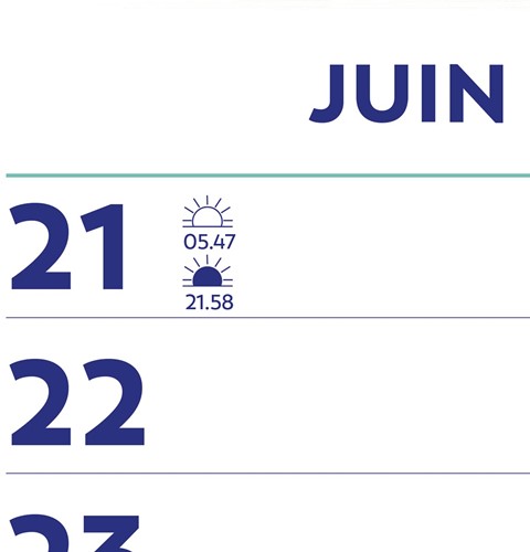 Brepols Optivision calendrier de la semaine du mur, français, 2027-2