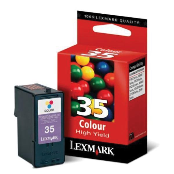 Lexmark inktcartridge 35 XL, 3 kleuren, 450 pagina's - OEM 18C0035E
