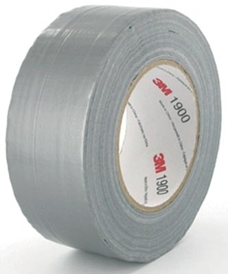 3M duct tape 1900, ft 50 mm x 50 m, zilver afbeelding