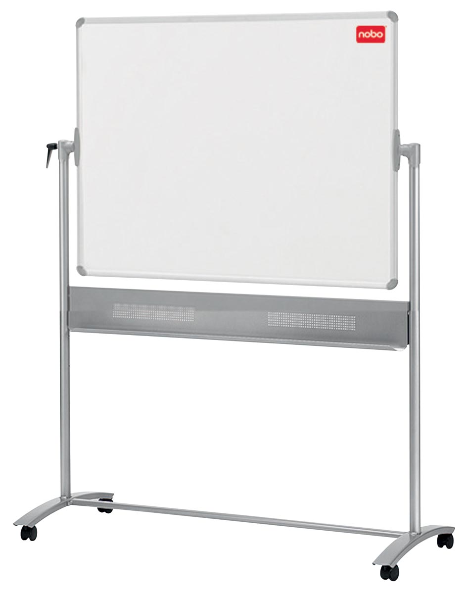 Nobo mobiel magnetisch whiteboard, kantelbaar, emaille, ft 120 x 90 cm