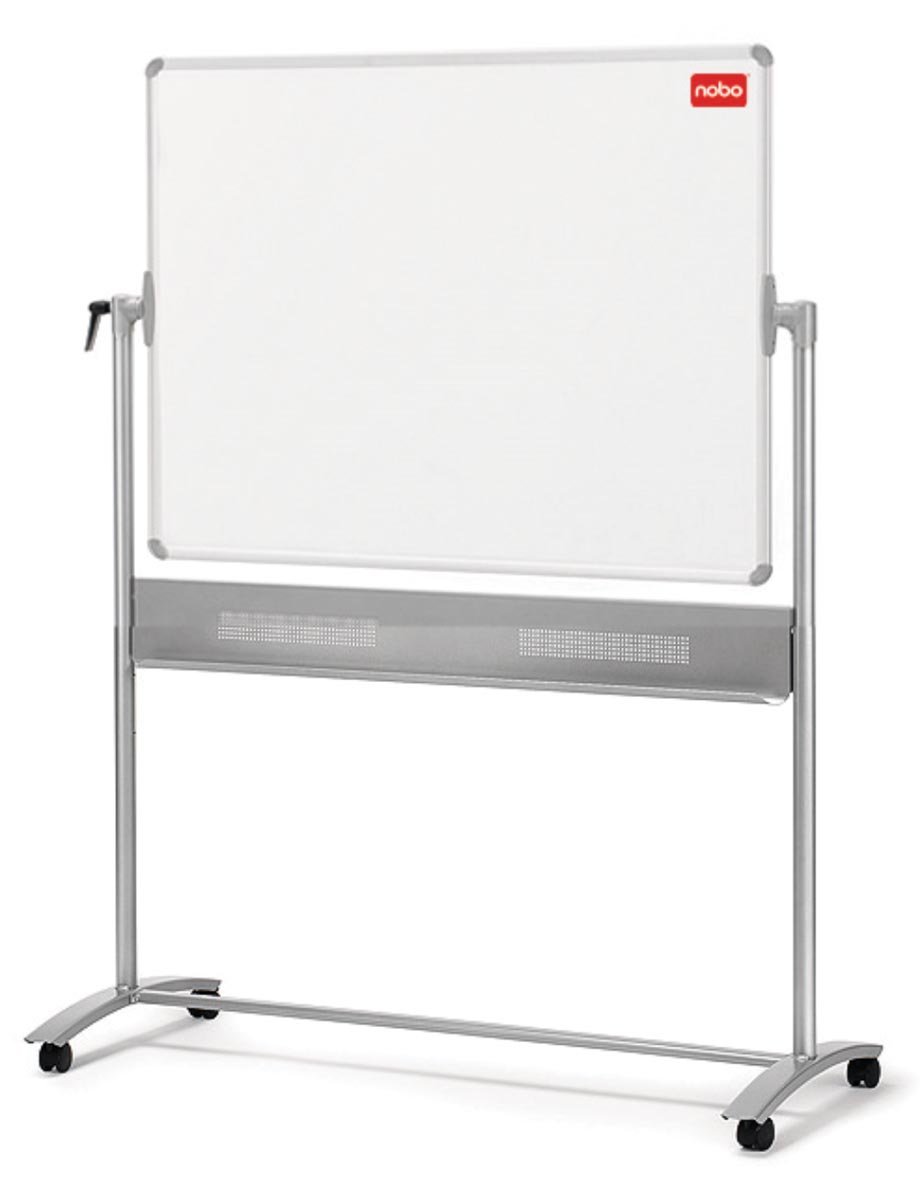 Nobo mobiel magnetisch whiteboard, kantelbaar, emaille, ft 150 x 120 cm afbeelding