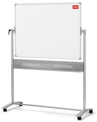 Nobo mobiel magnetisch whiteboard, kantelbaar, emaille, ft 150 x 120 cm