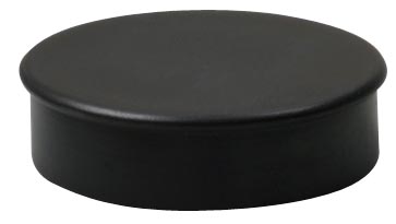Nobo magneten diameter 20 mm, zwart, blister van 8 stuks