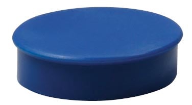 Nobo magneten, 20 mm, blauw, blister van 8 stuks
