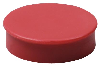 Nobo magneten, 30 mm, rood, blister van 4 stuks afbeelding