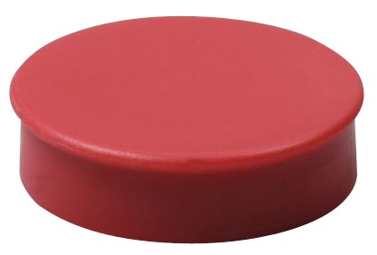 Nobo magneten, 38 mm, rood, blister van 4 stuks afbeelding