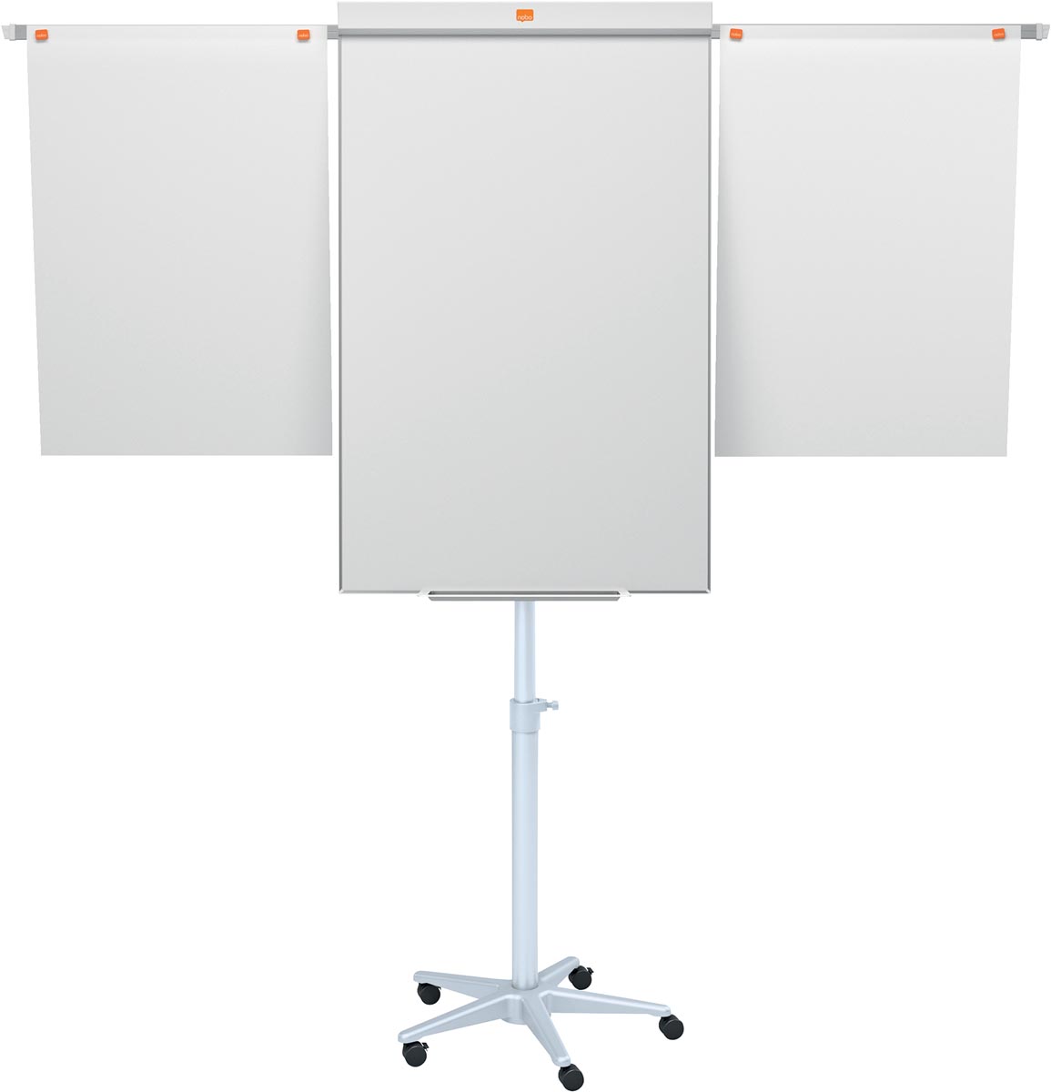 Nobo Impression Pro flipover, ft 68 x 105 cm, met uitschuifbare armen, uit staal, magnetisch, mobiel
