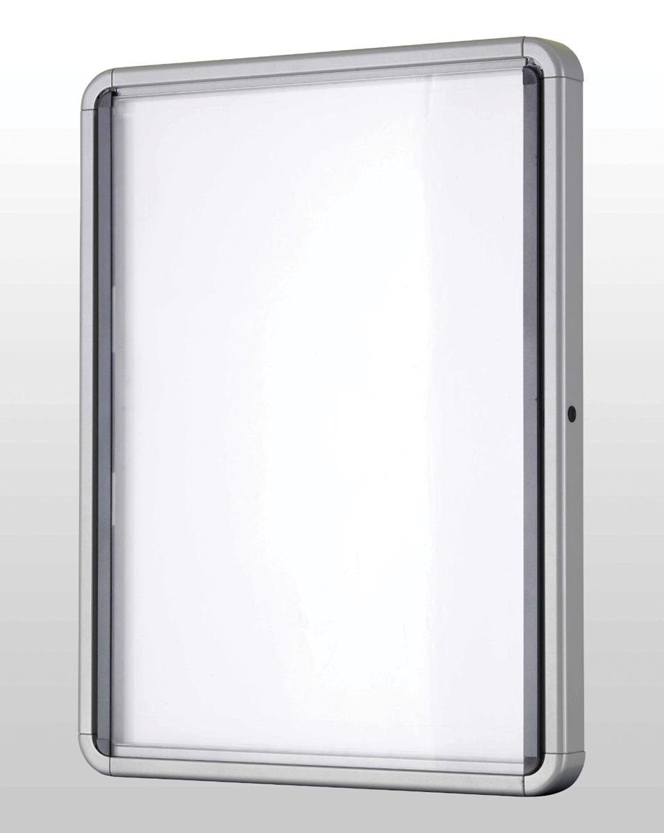 Nobo Premium Plus binnenvitrine, draaideur met slot, magnetisch, 6 x A4 afbeelding