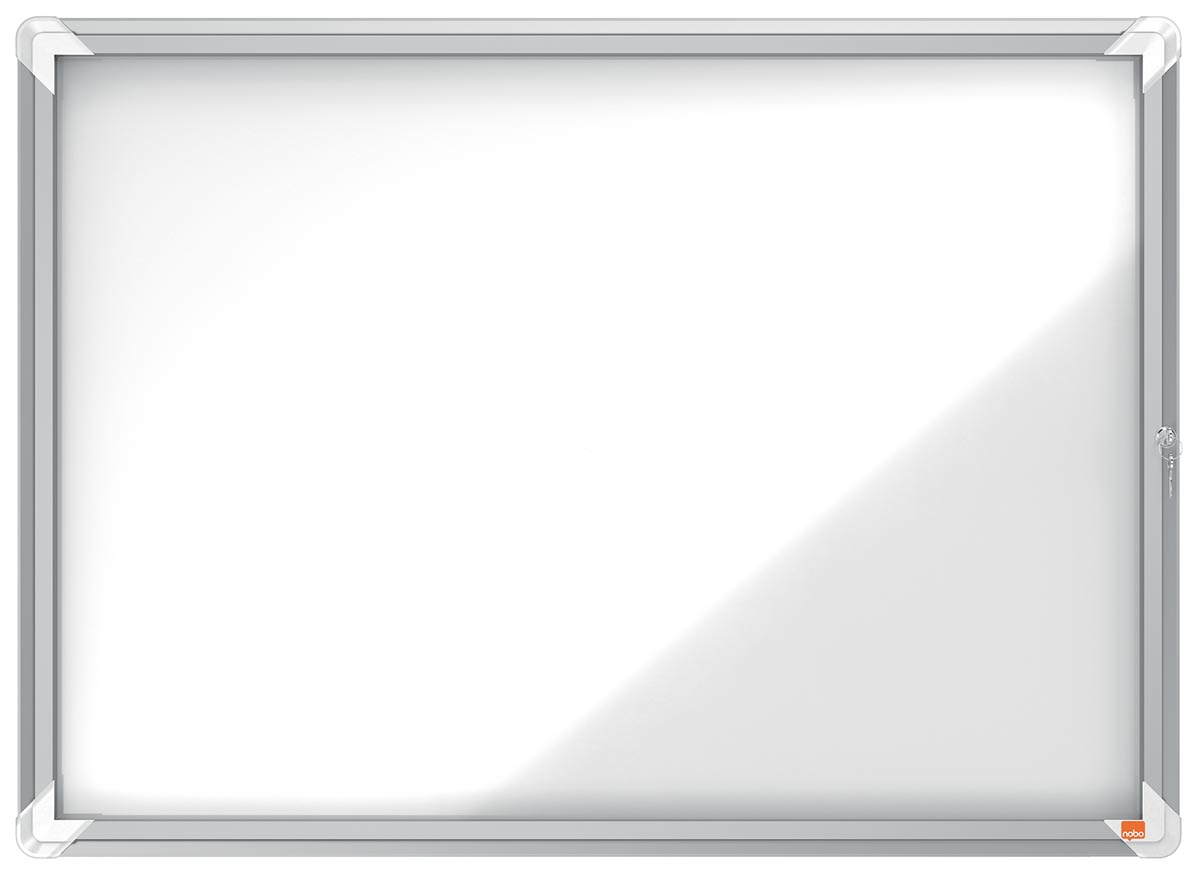 Nobo Premium Plus binnenvitrine, draaideur met slot, magnetisch, 8 x A4