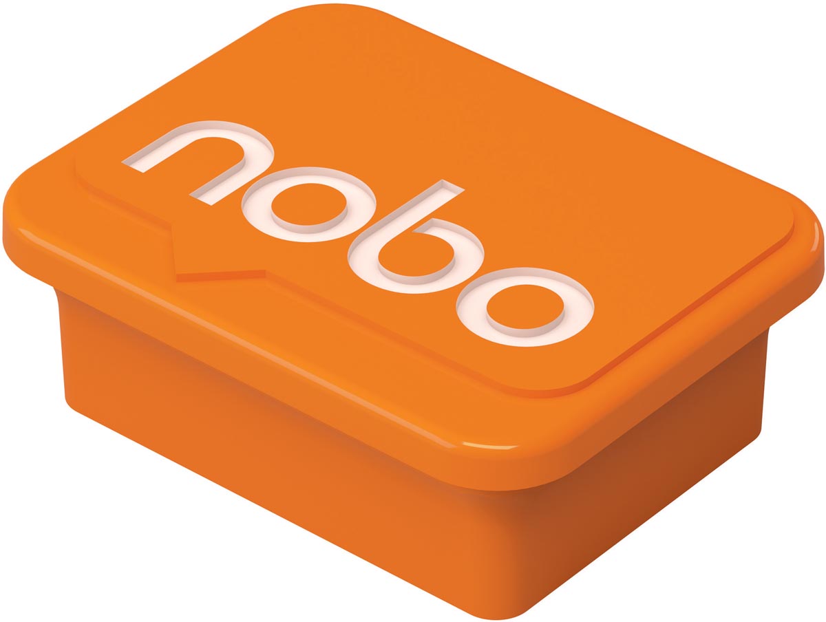 Nobo magneten, whiteboard, oranje, pak van 4 stuks afbeelding