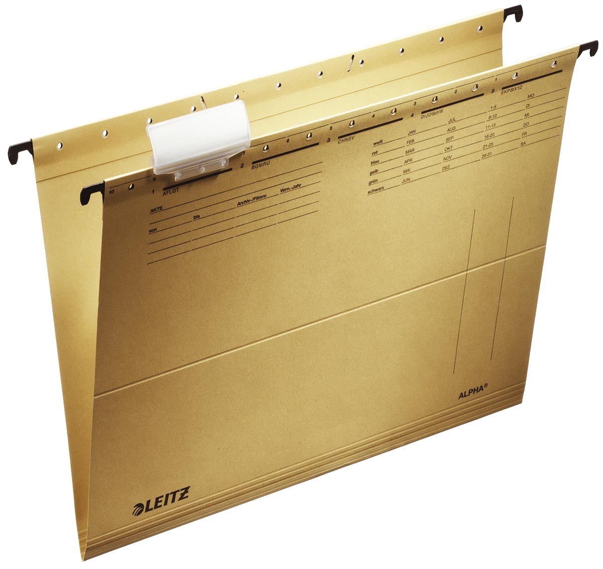 Leitz verticale hangmappen, ft A4, gems, pak van 25 stuks afbeelding