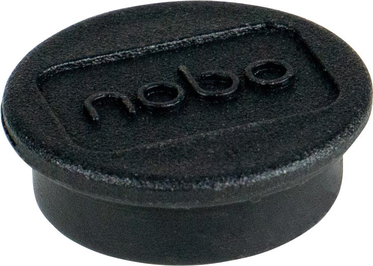 Nobo magneten voor whiteboard diameter van 24 mm, pak van 10 stuks, zwart Nobo magneten voor whiteboard diameter van 24 mm, pak van 10 stuks, zwart