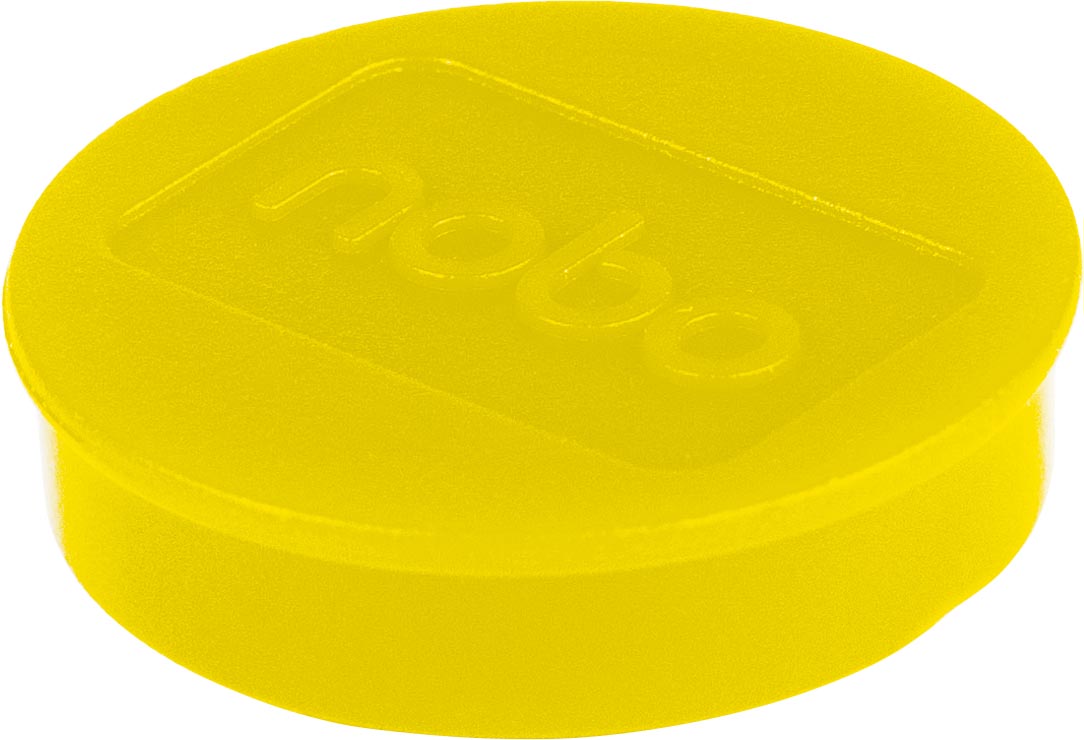 Nobo magneten voor whiteboard diameter van 32 mm, pak van 10 stuks, geel Nobo magneten voor whiteboard diameter van 32 mm, pak van 10 stuks, geel