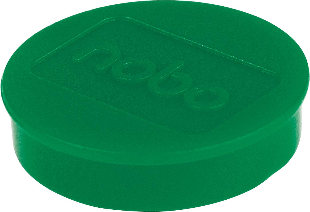 Nobo magneten voor whiteboard diameter van 32 mm, pak van 10 stuks, groen Nobo magneten voor whiteboard diameter van 32 mm, pak van 10 stuks, groen