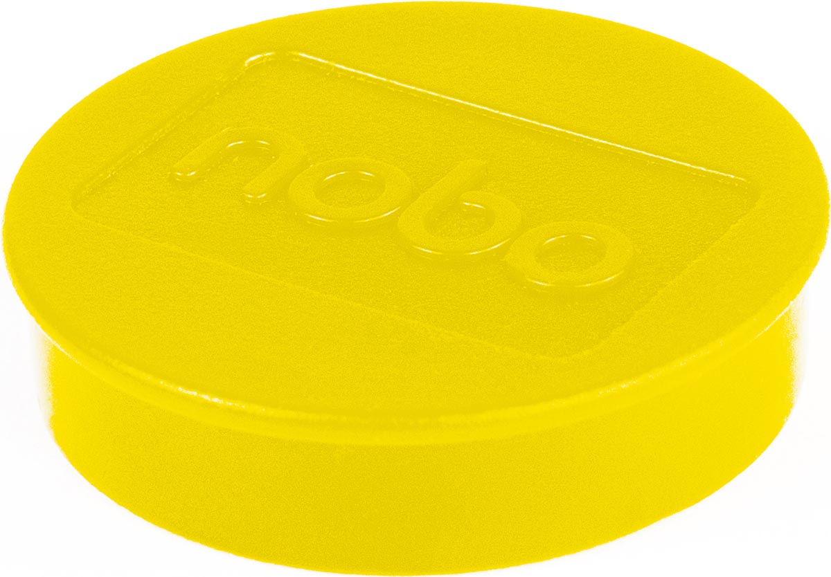 Nobo magneten voor whiteboard diameter van 38 mm, pak van 10 stuks, geel Nobo magneten voor whiteboard diameter van 38 mm, pak van 10 stuks, geel
