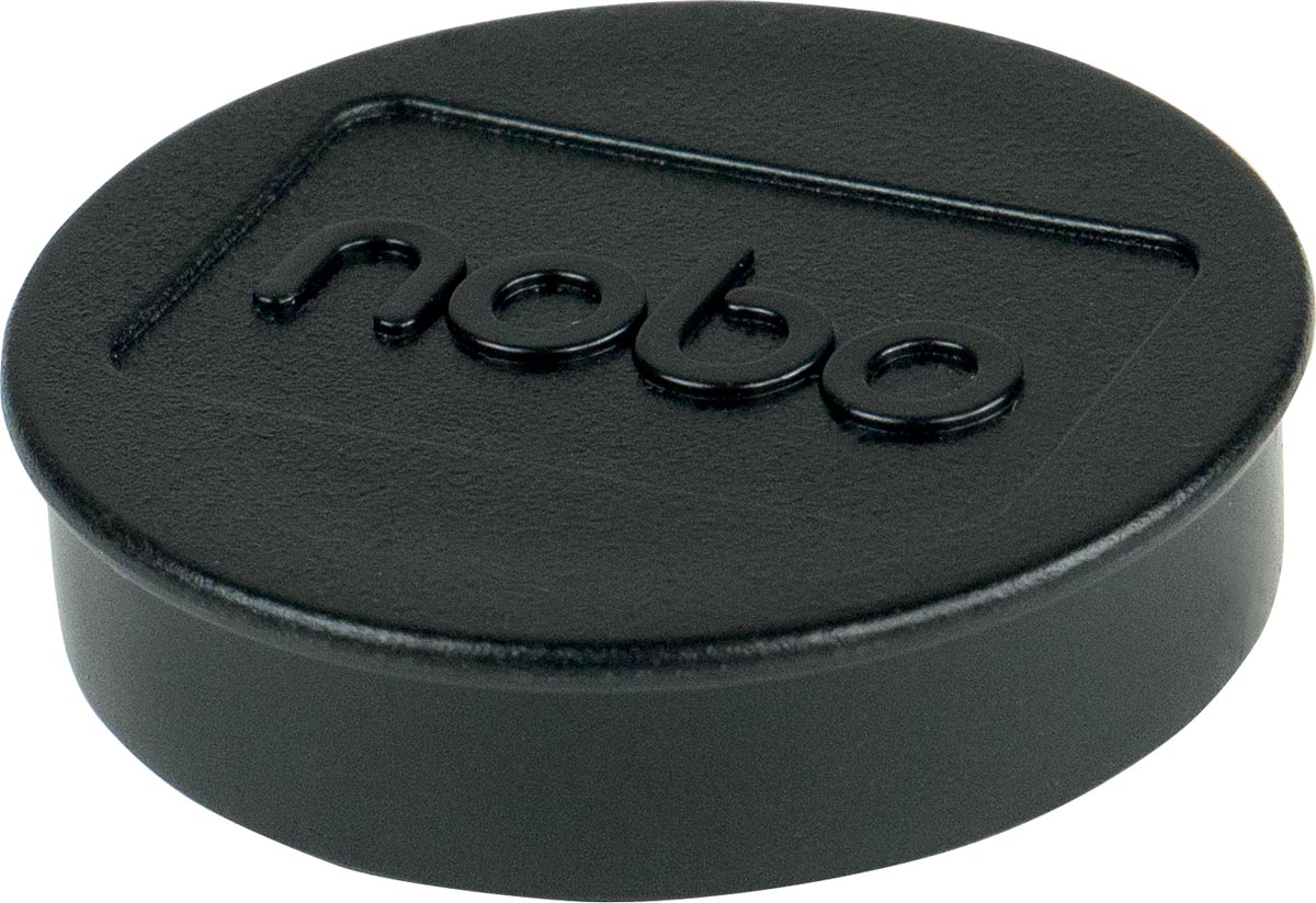 Nobo magneten, voor whiteboard, 38 mm, zwart, pak van 10 stuks afbeelding