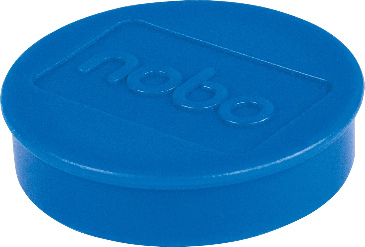 Nobo magneten voor whiteboard diameter van 38 mm, pak van 10 stuks, blauw Nobo magneten voor whiteboard diameter van 38 mm, pak van 10 stuks, blauw
