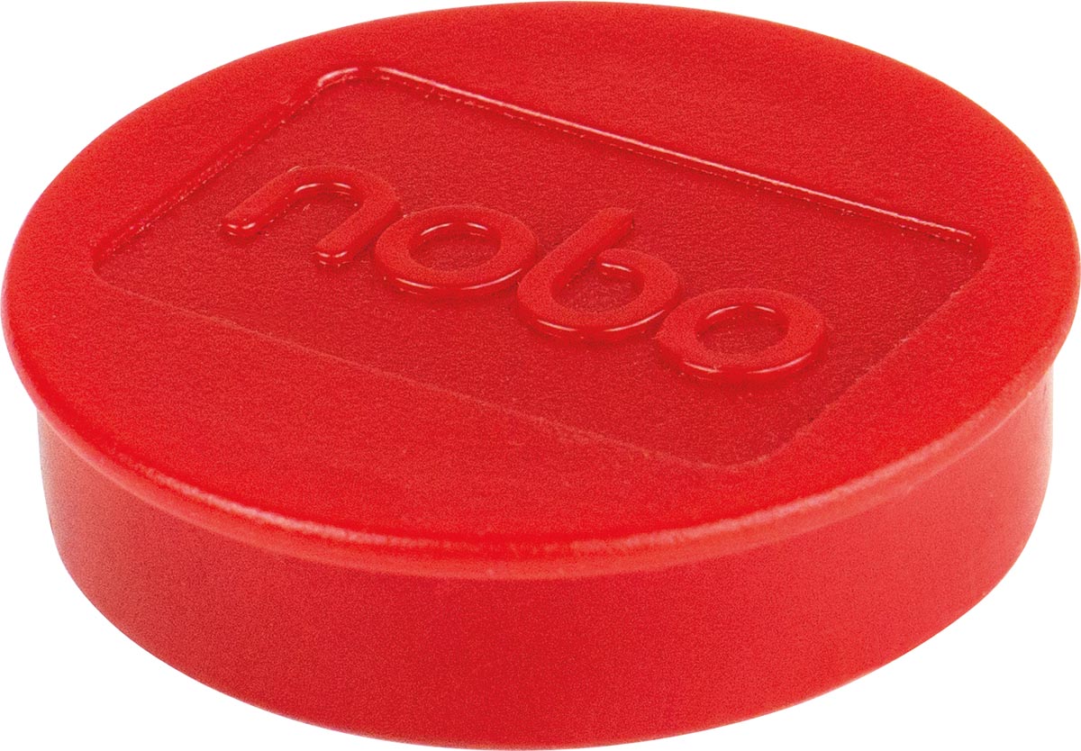 Nobo magneten voor whiteboard diameter van 38 mm, pak van 10 stuks, rood Nobo magneten voor whiteboard diameter van 38 mm, pak van 10 stuks, rood