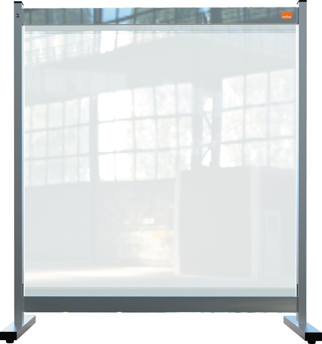 Nobo Premium Plus bureauscherm, doorzichtig PVC, 770 x 860 mm