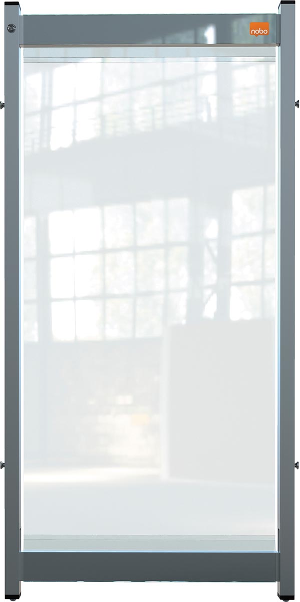 Nobo Premium Plus bureauscherm, doorzichtig PVC, 400 x 820 mm