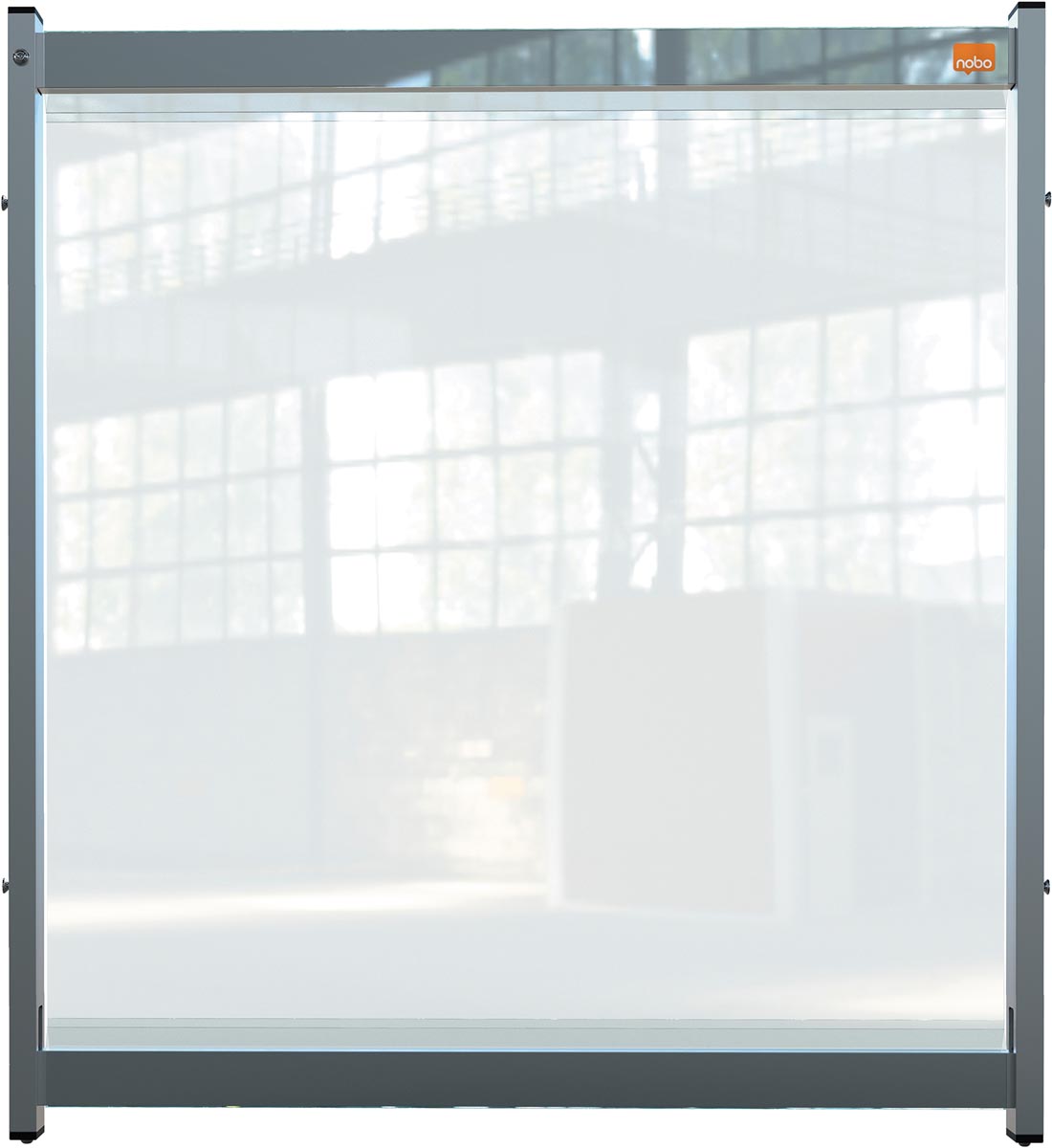 Nobo Premium Plus bureauscherm, doorzichtig PVC, 750 x 820 mm
