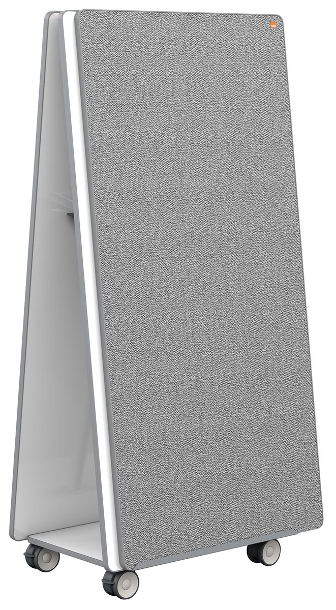Nobo Move & Meet mobiel systeem met 2 whiteboard/memobord panelen, ft 180 x 90 cm Nobo Move & Meet mobiel systeem met 2 whiteboard/memobord panelen, ft 180 x 90 cm