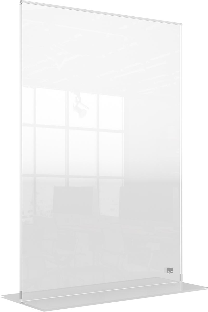 Nobo Premium Plus acryl informatiebord, met voet, ft A3 Nobo Premium Plus acryl informatiebord, met voet, ft A3