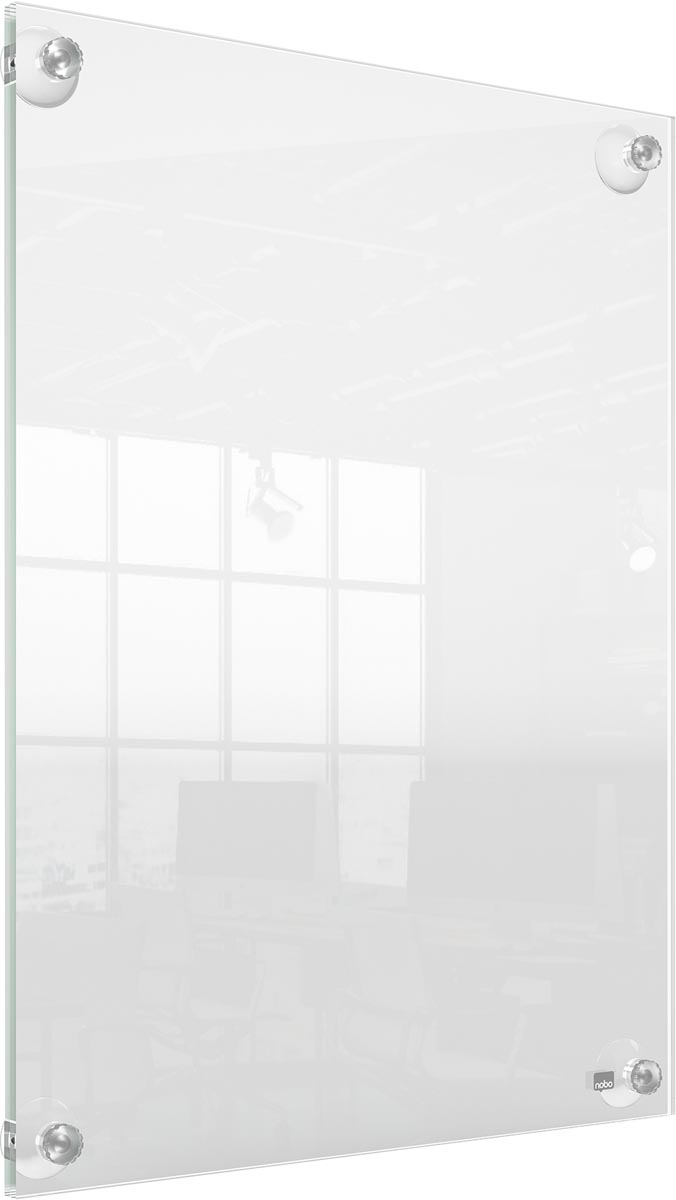 Nobo Premium Plus verplaatsbaar acryl informatiebord, wandgemonteerd, ft A3 afbeelding