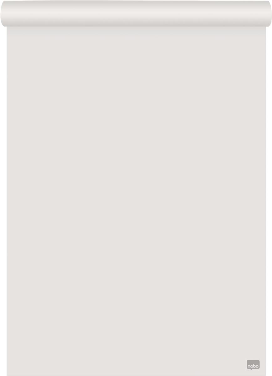 Nobo flipchartpapier gerecycleerd, ft 58 x 81 cm, blanco/geruit, rol van 50 vel afbeelding