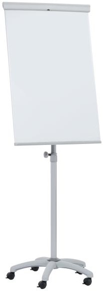 Office Marshal Flipchart standaard, flip chart board, magnetisch, beschrijfbaar, in hoogte verstelbaar tot 180 cm, flipcharts, whiteboard, ezel Coyote (Shark, 73 x 105 cm