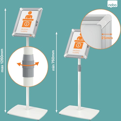 Nobo standard sol info Premium Plus, verrouillable, ft A4-3