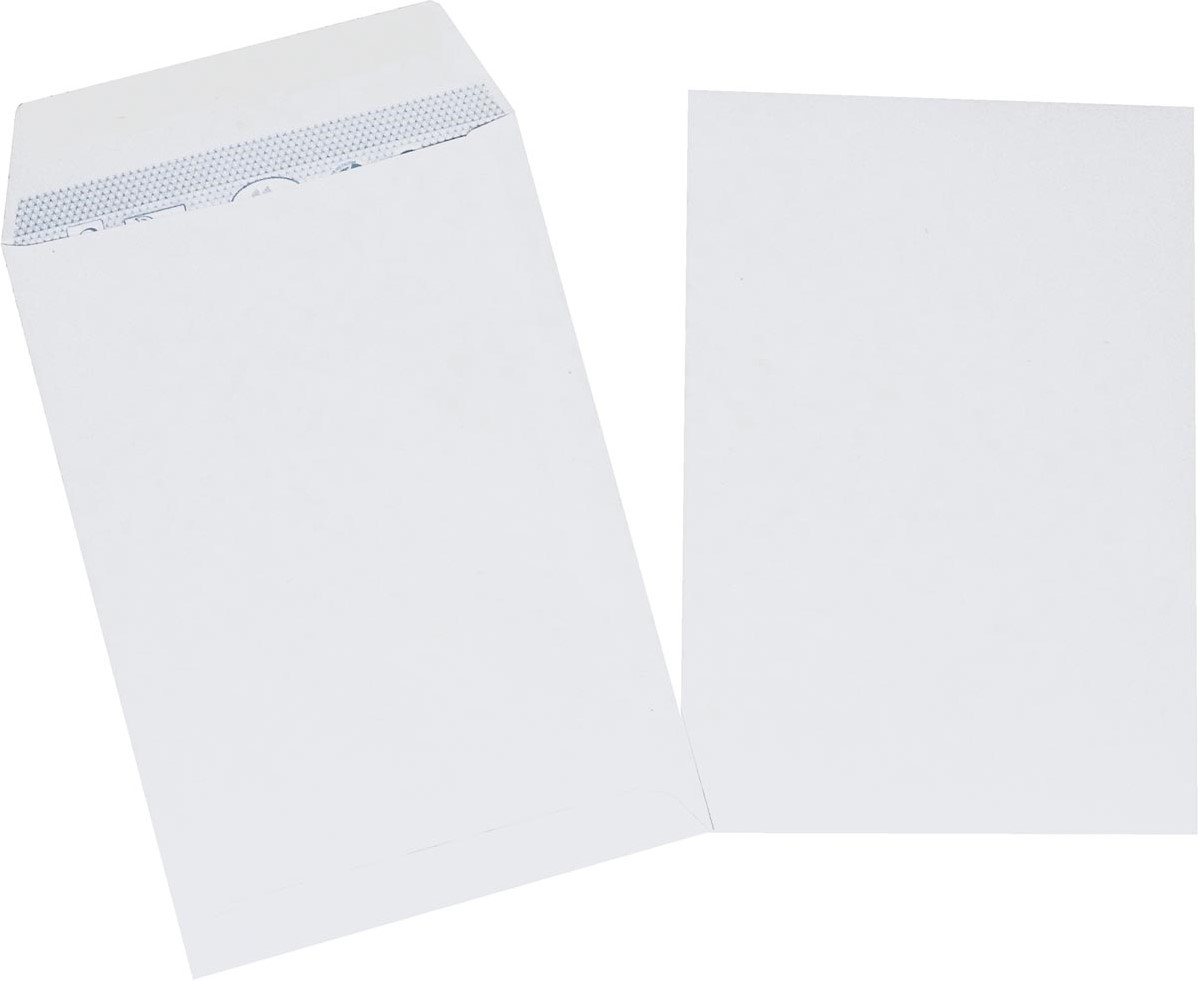 Unipapel Enveloppen Van Wit Papier, 100 G, 184 X 261 Mm, 10 Stuks Zaktype Zelfklevende Siliconen Strepen Opening Aan De Bovenkant Fsc Documenten A4 Gevouwen In 2 Of A5 Ongevouwen 3375037622