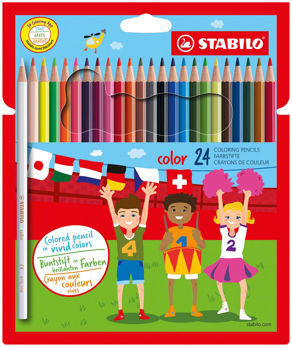 STABILO Color kleurpotlood, kartonnen etui van 24 stuks afbeelding