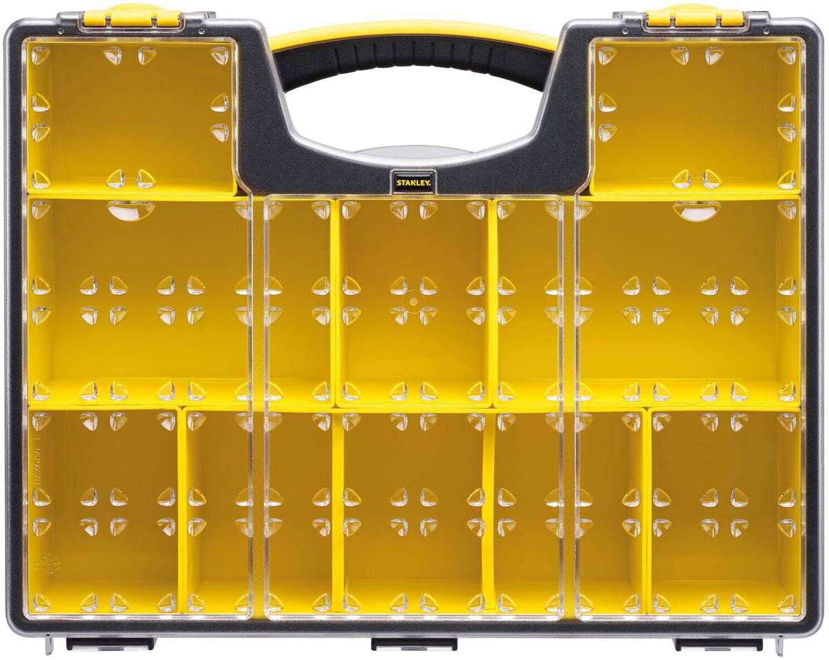 Stanley Pro organizer, 8-vaks, geel/zwart afbeelding