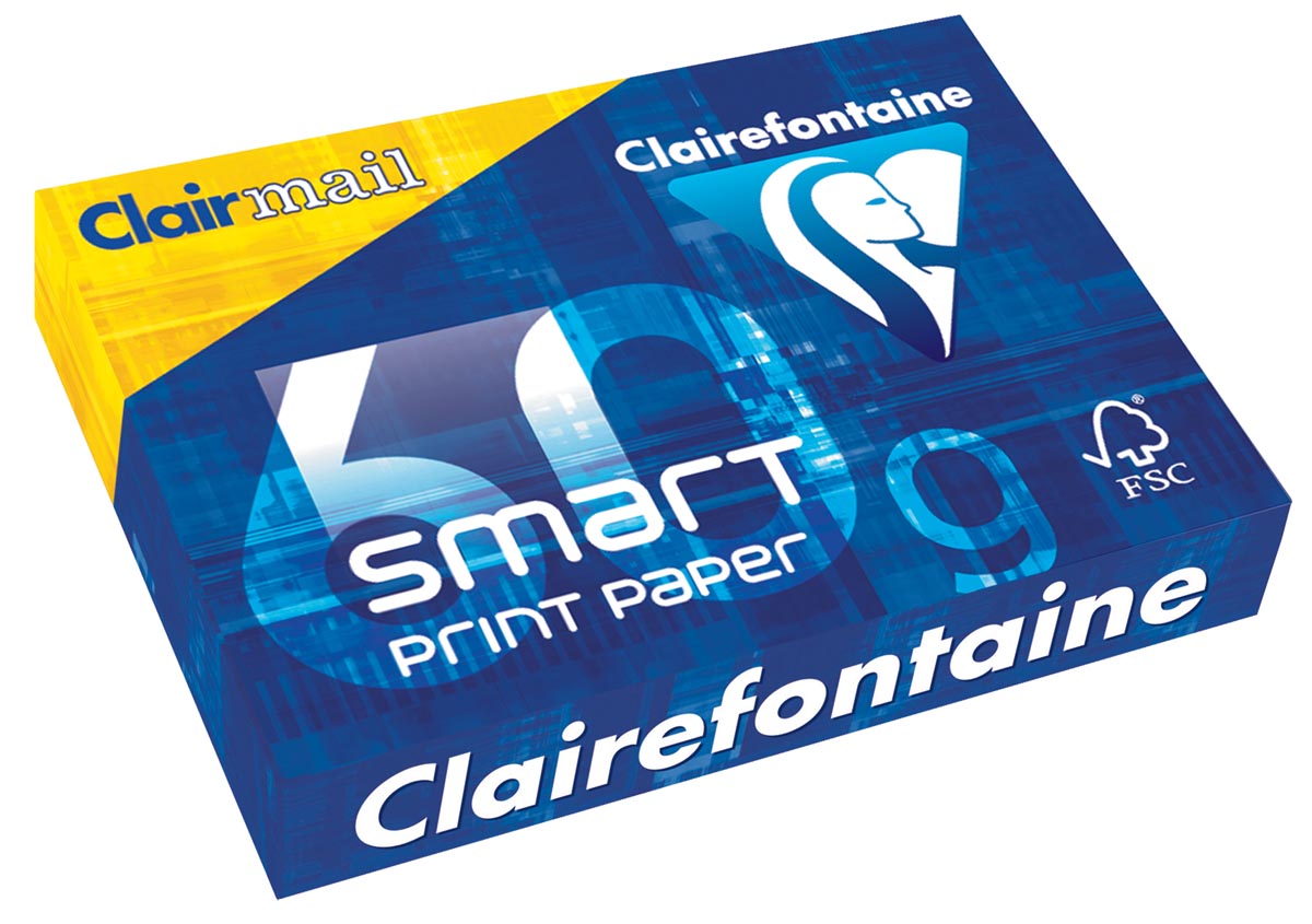 Clairefontaine Smart Printing printpapier ft A4, 60 g, pak van 500 vel afbeelding