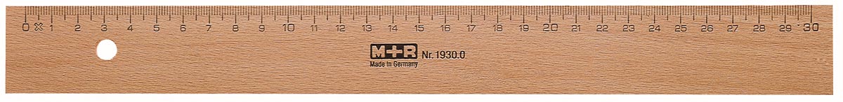 M+R lat uit hout 30 cm afbeelding