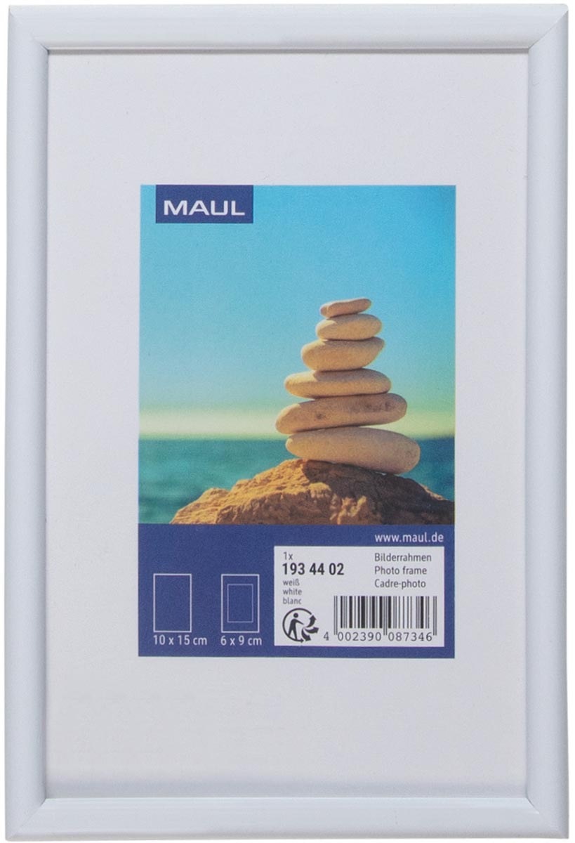 Maul art fotolijst kunststof frame ft 10 x 15 cm wit