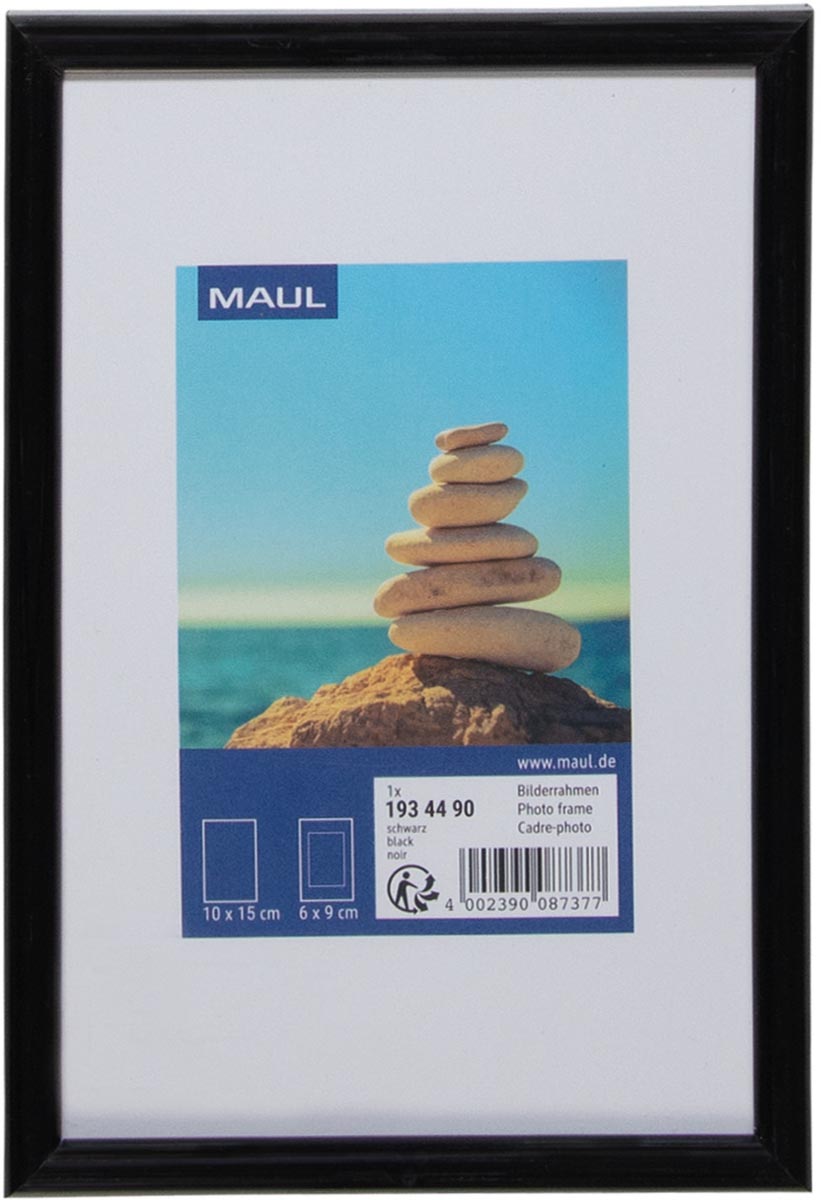 Maul art fotolijst kunststof frame ft 10 x 15 cm zwart