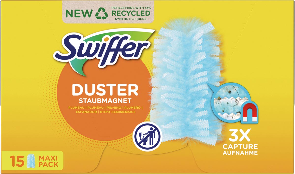 Swiffer Duster trap & lock-navullingen, pak van 15 stuks