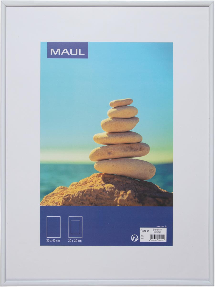 MAULart fotolijst, kunststof frame, ft 30 x 40 cm, wit afbeelding
