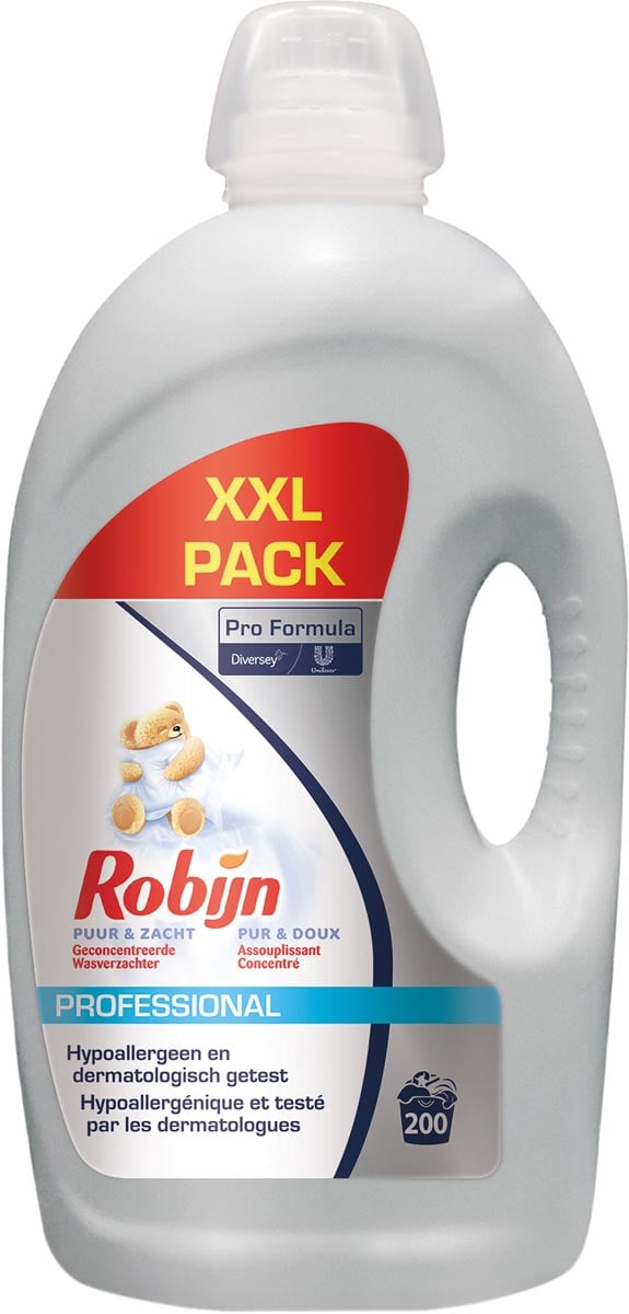 Robijn wasverzachter Puur & Zacht, flacon van 5 liter afbeelding