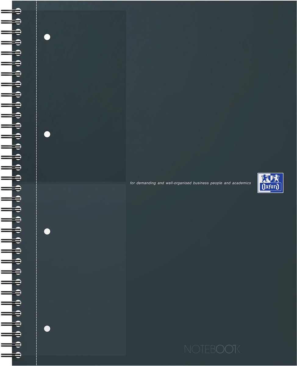 Oxford INTERNATIONAL Notebook Actie 30 jaar, 160 bladzijden, ft A4+, gelijnd, zwart