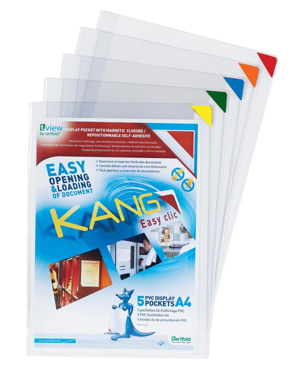 Tarifold tas Kang Easy Clic hoeken in geassorteerde kleuren afbeelding