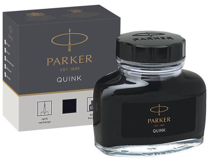 Parker Quink inktpot zwart afbeelding