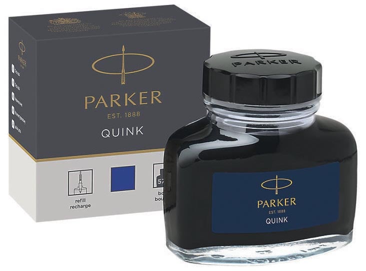 Parker Quink inktpot permanent blauw afbeelding