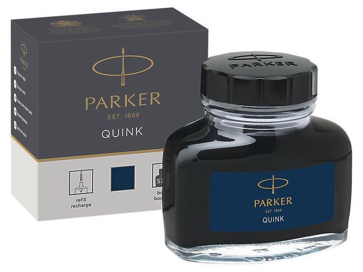Parker Quink inktpot blauw-zwart afbeelding