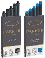 Parker Quink inktpatronen blauw-zwart, doos met 5 stuks-3