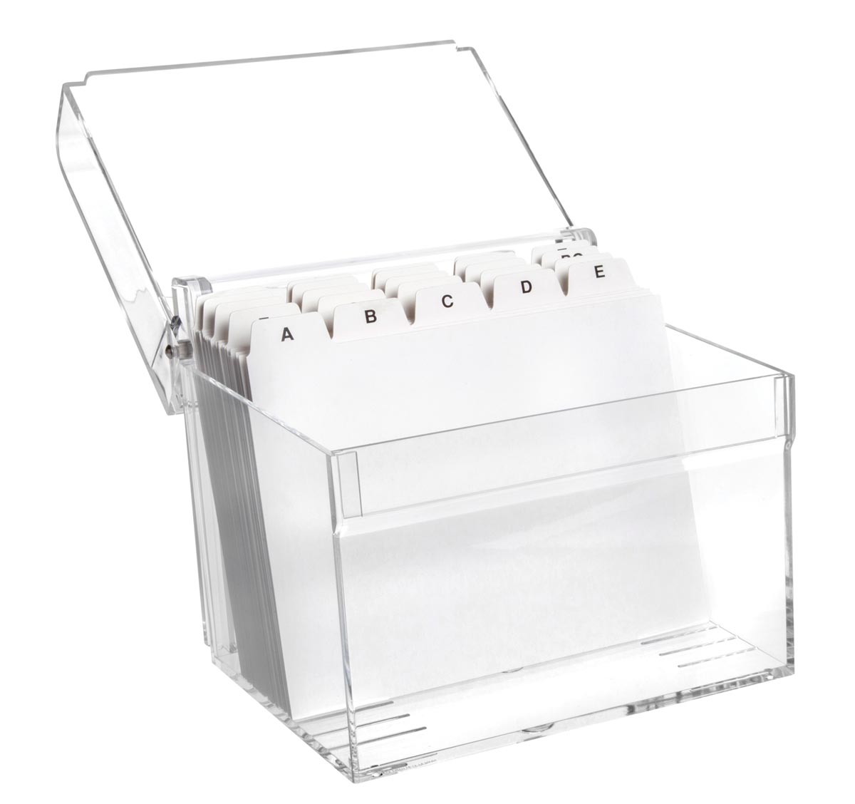 MAUL kaartenbak acryl A6 incl. alfabet-index afbeelding